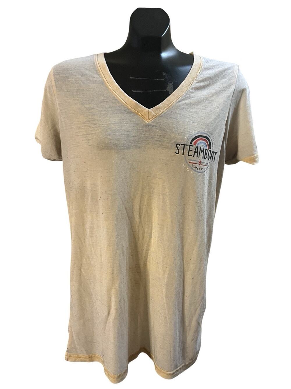 Steamboat Colorado V-Neck Graphic T-Shirt – Size XL